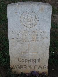 Dar Es Salaam War Cemetery - McManus, E